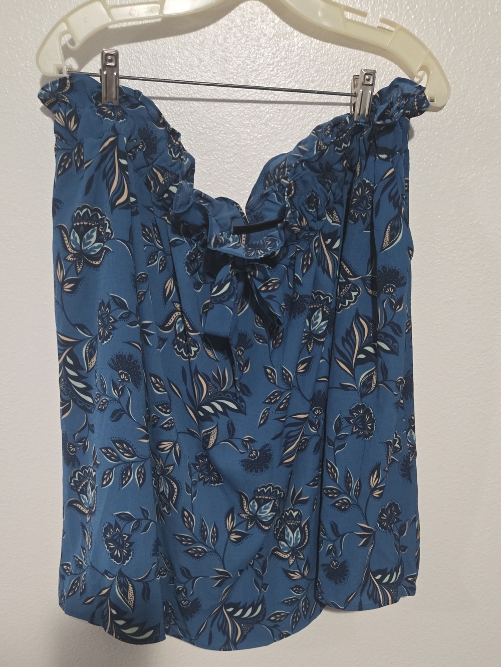 Lane Bryant Blue Floral Skirt